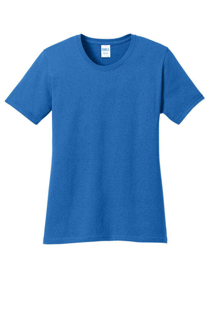 Port & Co. royal blue cotton T-shirt